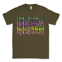 Army Green louisiana mardi gras Classic Tee - CowGirlArtShop
