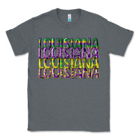 Charcoal Heather louisiana mardi gras Classic Tee - CowGirlArtShop