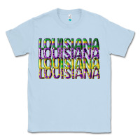 Dusty Blue louisiana mardi gras Classic Tee - CowGirlArtShop