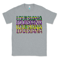 Heather Grey louisiana mardi gras Classic Tee - CowGirlArtShop
