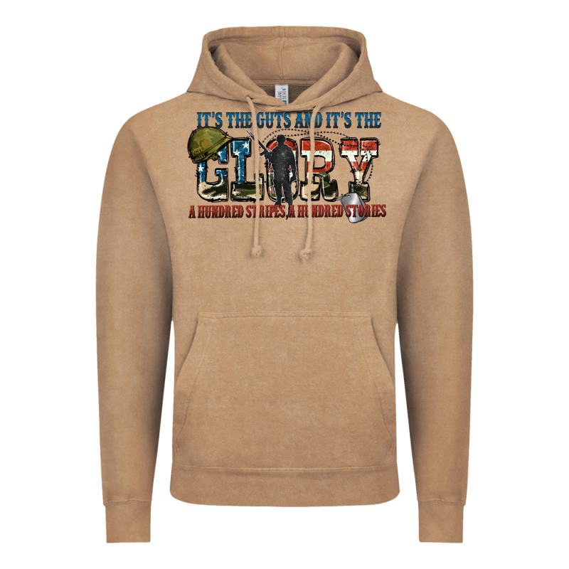 It's The Guts And It's The Glory A Hundred Stripes Vintage Hoodie by FaDigitalArtStudio | Teevron