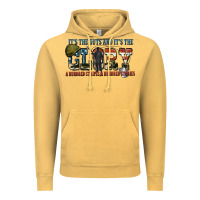 Vintage Mustard It's the guts and it's the glory a hundred stripes Vintage Hoodie - FaDigitalArtStudio
