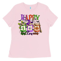 Bubblegum Pink happy halloween jars Ladies Tee - CowGirlArtShop