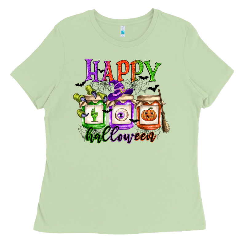 Happy Halloween Jars Ladies Tee by CowGirlArtShop | Teevron