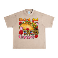 French Oak Blessed and taco obsessed Mexico Urban Heavy Tee - FaDigitalArtStudio