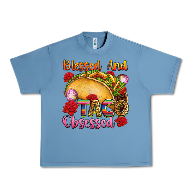 Blessed And Taco Obsessed Mexico Urban Heavy Tee by FaDigitalArtStudio | Teevron