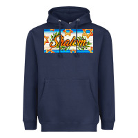 Shalom With Olive Branch Heavyweight Hoodie | Teevron