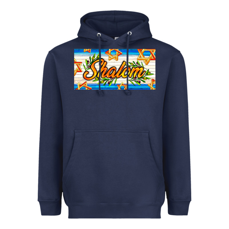 Shalom With Olive Branch Heavyweight Hoodie by AdoDesignShop | Teevron
