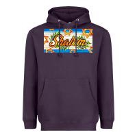 Plum shalom with olive branch Heavyweight Hoodie - AdoDesignShop