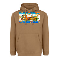 Toasted Coconut shalom with olive branch Heavyweight Hoodie - AdoDesignShop