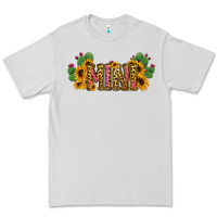 Dove Grey Cactus Leopard Sunflower Mama and Mini Set Premium Tee - Jasminsmagicworld