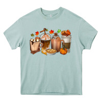 Arona Pumpkin Spice Coffee Cups Heavy Core Tee - texasbilliewilder