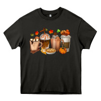 Asphalt Pumpkin Spice Coffee Cups Heavy Core Tee - texasbilliewilder
