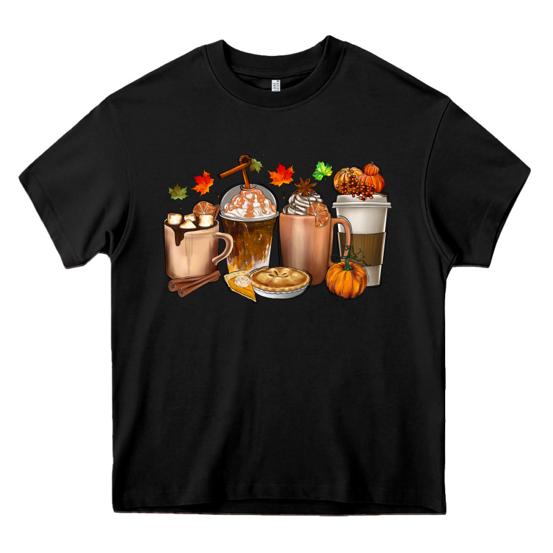 Pumpkin Spice Coffee Cups Heavy Core Tee by texasbilliewilder | Teevron