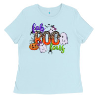 Baby Blue fab boo lous Ladies Tee - CowGirlArtShop