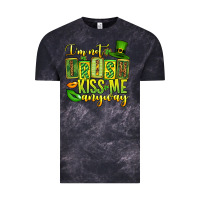 Cloud Black St. Patrick's I am not irish kiss me anyway Vintage Tee - OliviaCreatesArt
