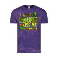Cloud Purple St. Patrick's I am not irish kiss me anyway Vintage Tee - OliviaCreatesArt