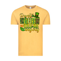 Vintage Mustard St. Patrick's I am not irish kiss me anyway Vintage Tee - OliviaCreatesArt