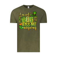 Vintage Olive St. Patrick's I am not irish kiss me anyway Vintage Tee - OliviaCreatesArt