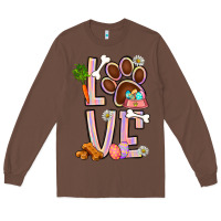 Chestnut Tie dye easter love dog paw Long Sleeve Tee - BundleAndBundleShop
