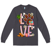 Smoke Tie dye easter love dog paw Long Sleeve Tee - BundleAndBundleShop