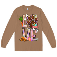 Toasted Coconut Tie dye easter love dog paw Long Sleeve Tee - BundleAndBundleShop
