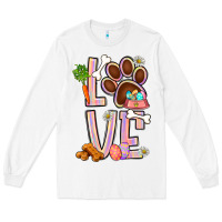 White Tie dye easter love dog paw Long Sleeve Tee - BundleAndBundleShop