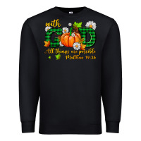 Black with god all things are possible Premium Sweatshirt - AdoDesignShop