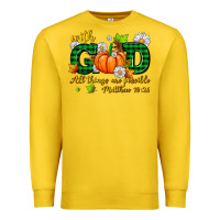 Lemon with god all things are possible Premium Sweatshirt - AdoDesignShop