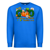 True Royal with god all things are possible Premium Sweatshirt - AdoDesignShop