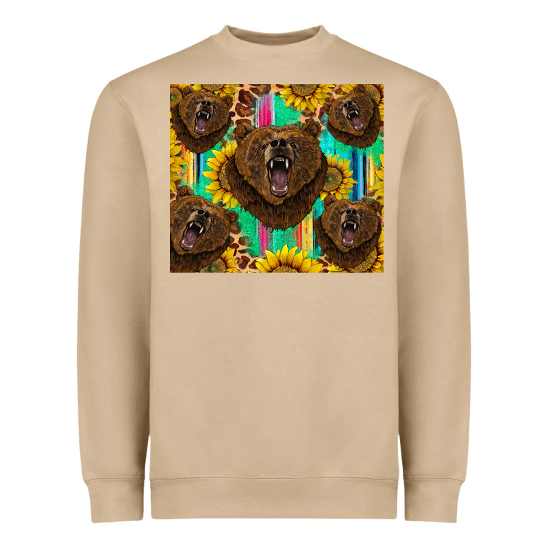 Bear Tumbler Heavyweight Sweatshirt by BarkalooDesign | Teevron