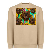 Mushroom bear tumbler Heavyweight Sweatshirt - BarkalooDesign