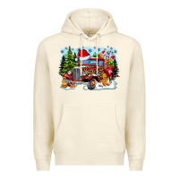 Sandshell Christmas truck Premium Hoodie - CowhideDigitalArt