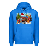 True Royal Christmas truck Premium Hoodie - CowhideDigitalArt