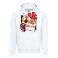 White one loved teacher Zipper Hoodie - BarkalooDesign