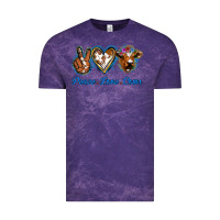 Cloud Purple Peace Love Cows Vintage Tee - Jasminsmagicworld