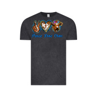 Vintage Black Peace Love Cows Vintage Tee - Jasminsmagicworld