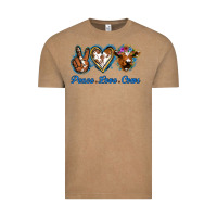 Vintage Coffee Peace Love Cows Vintage Tee - Jasminsmagicworld