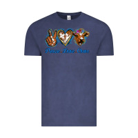 Vintage Denim Peace Love Cows Vintage Tee - Jasminsmagicworld