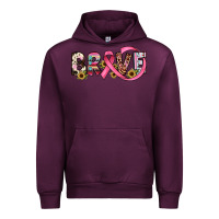 Mauve Wine brave cancer awareness ribbon Urban Hoodie - JahusDesignShop