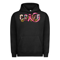 Pigment Black brave cancer awareness ribbon Urban Hoodie - JahusDesignShop