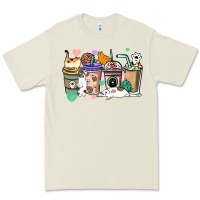 Bone Cat coffee cups Premium Tee - HowdyJamesFarm