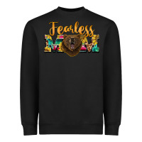 Black fearless mom bear Heavyweight Sweatshirt - BarkalooDesign