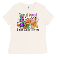 Bone hocus pocus i need coffee to focus Ladies Tee - CowGirlArtShop