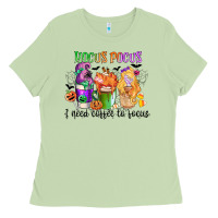 Matcha hocus pocus i need coffee to focus Ladies Tee - CowGirlArtShop