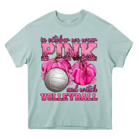 Arona In October We Wear Pink and Watch Volleyball Heavy Core Tee - texasbilliewilder