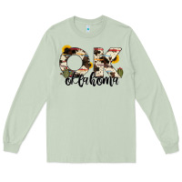 Matcha oklahoma state cowhide serape cactus Long Sleeve Tee - RanaPortraitStore