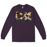 Plum oklahoma state cowhide serape cactus Long Sleeve Tee - RanaPortraitStore