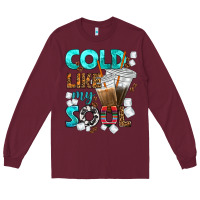 Burgundy cold like my soul coffee cups bbs Long Sleeve Tee - BundleAndBundleShop
