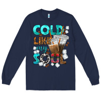 Navy cold like my soul coffee cups bbs Long Sleeve Tee - BundleAndBundleShop
